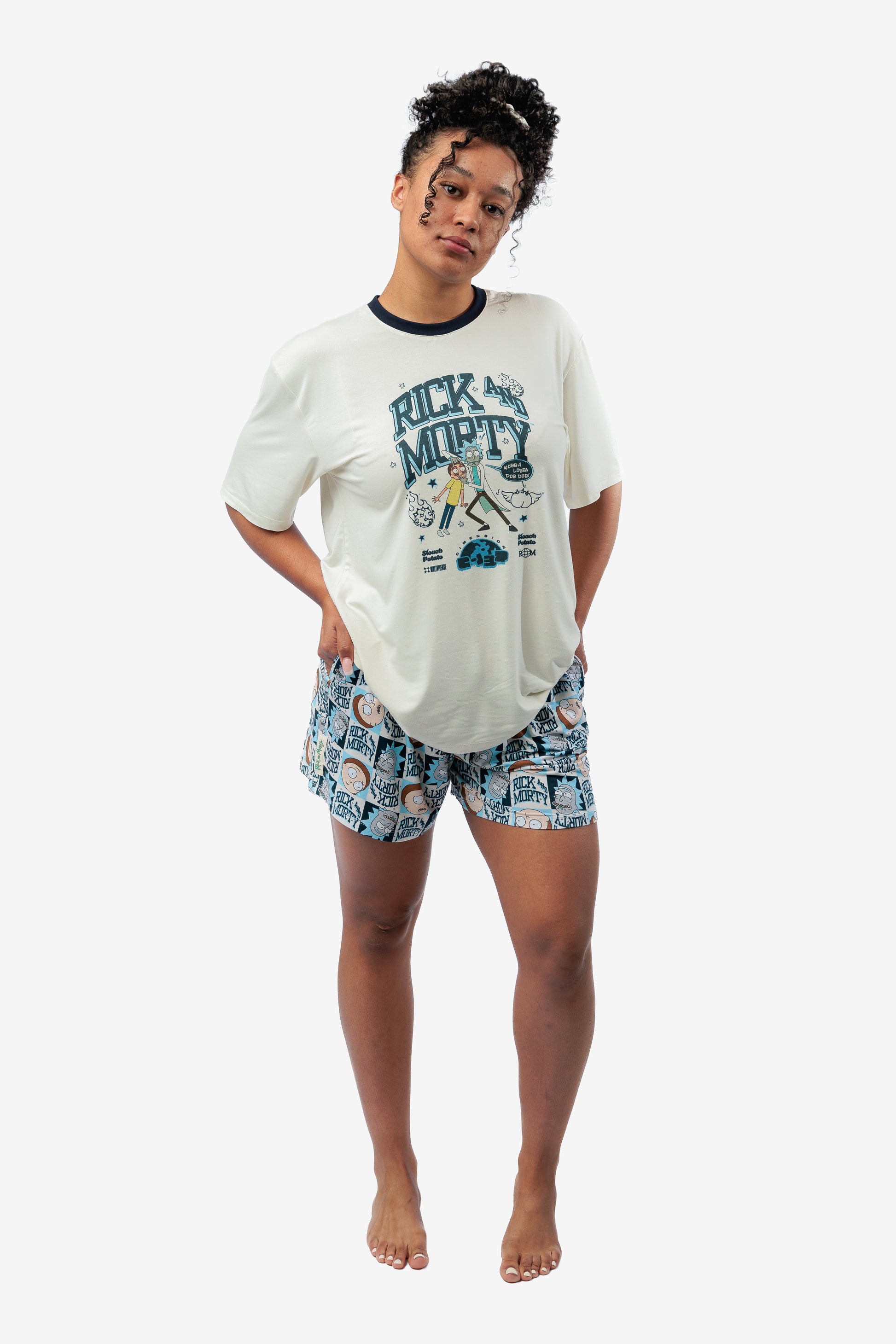 Rick & Morty Womens Pj Short 