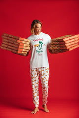 Pizza Pants unisex pizza-print lounge pants with pizza boxes - Slouch Potato Pizza & Dumplings