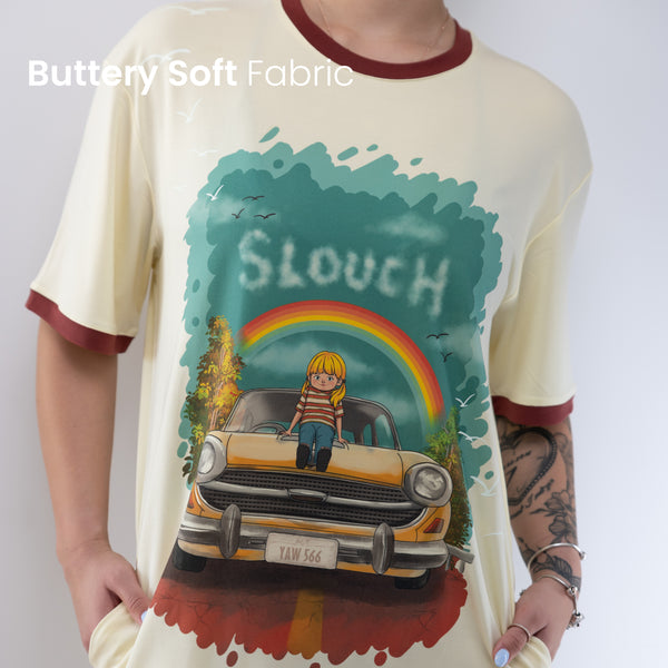 Retro Sleep Tee | Cream 