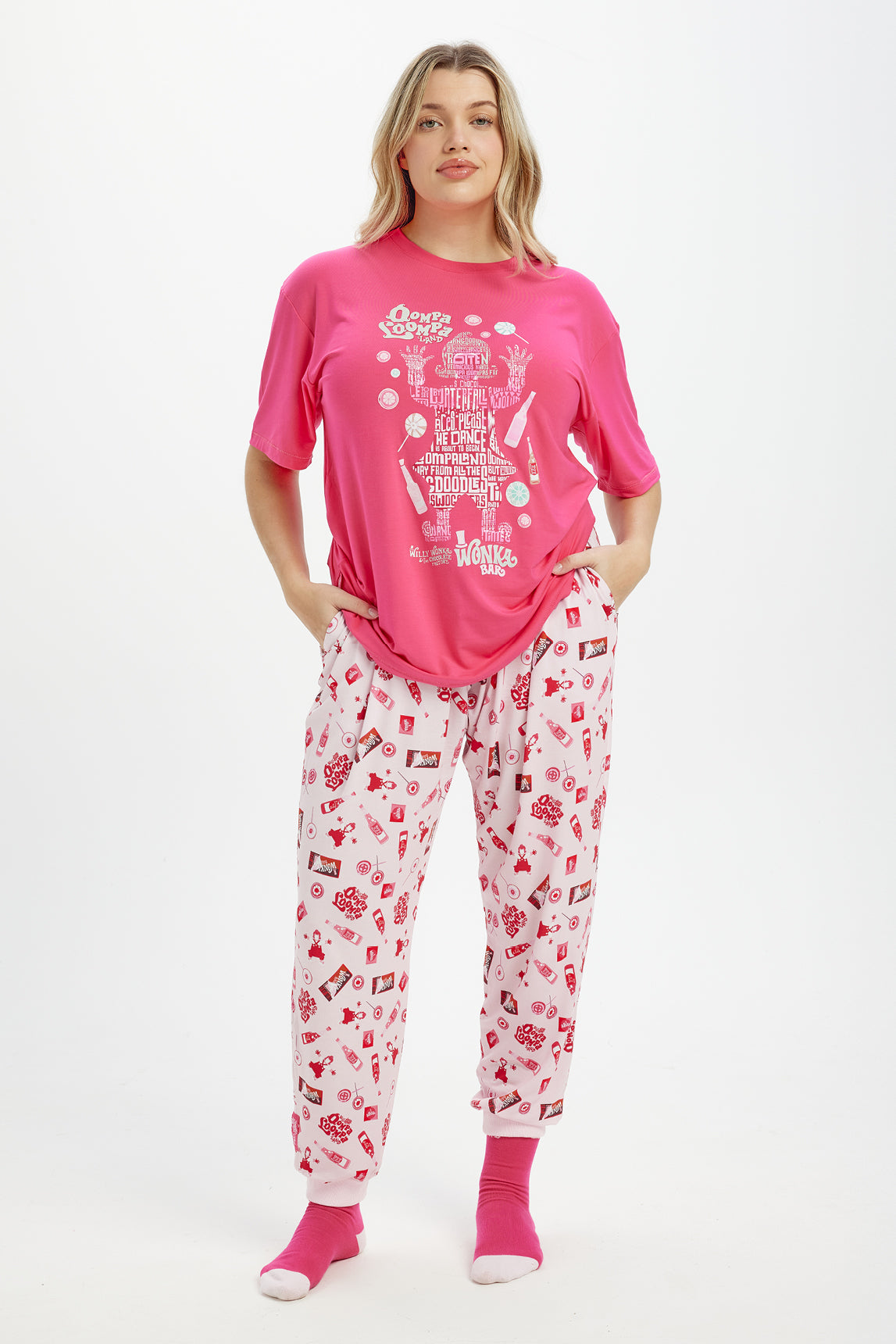 Willy Wonka Pink Candy Slouchies 