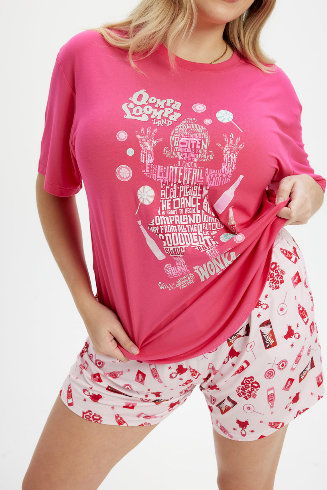 Willy Wonka Pink Candy Tee 