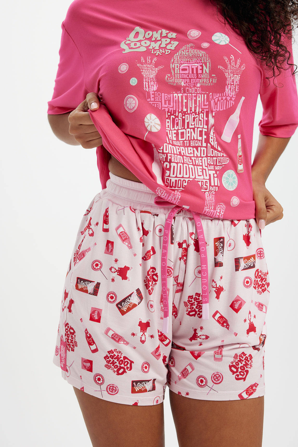 Willy Wonka Womens Shorts Set 