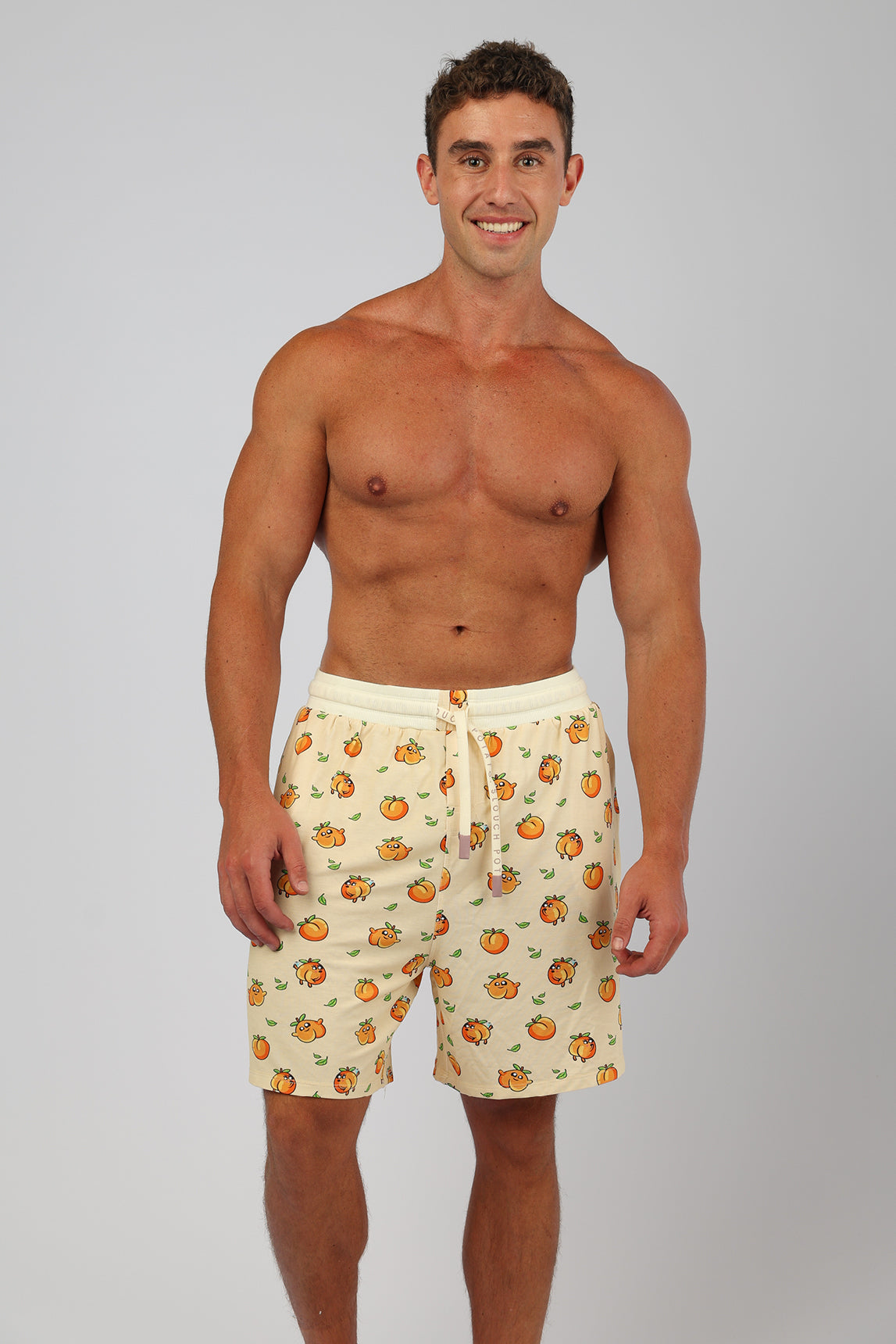 Mens Peach Pj Shorts 