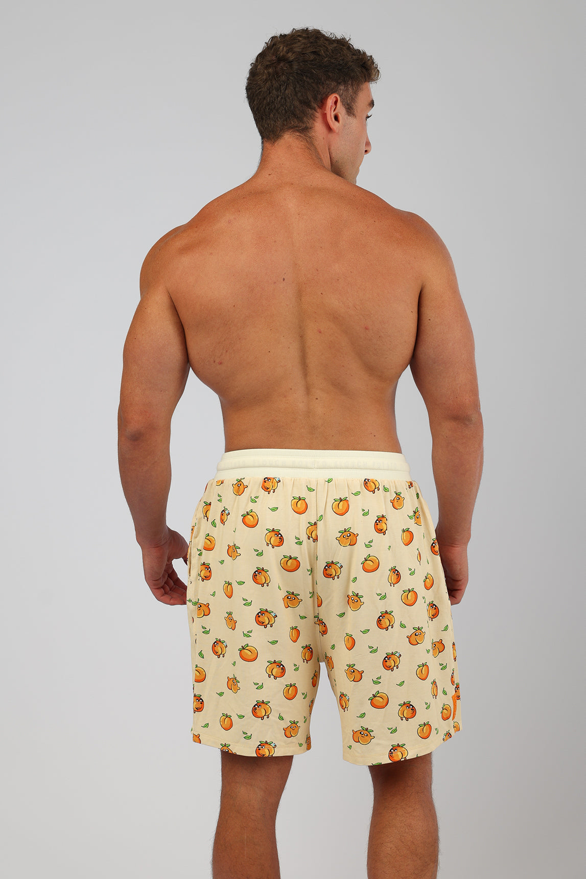 Mens Peach Pj Shorts 