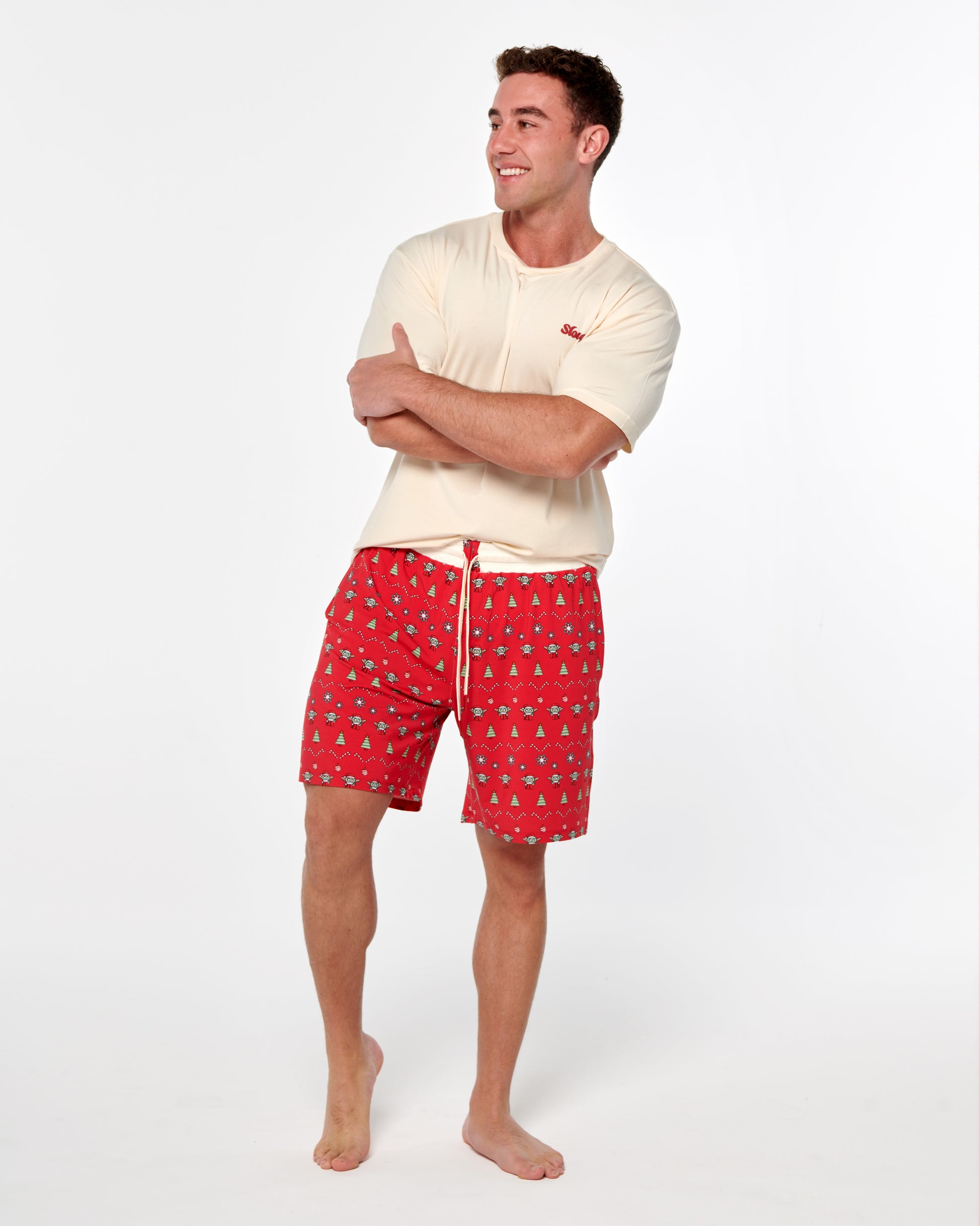 Men's Christmas Slouch Shorts 