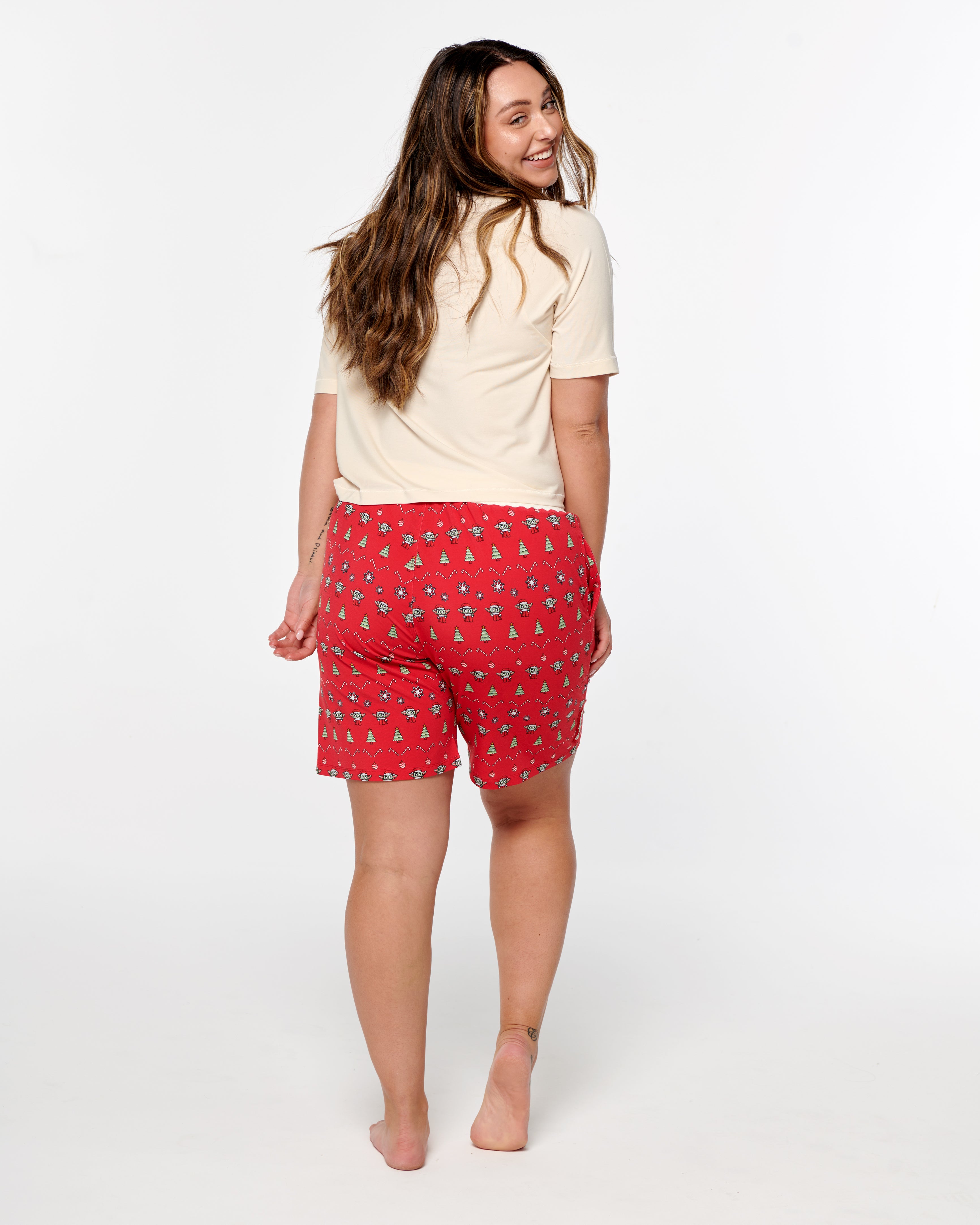 Christmas shorts womens sales