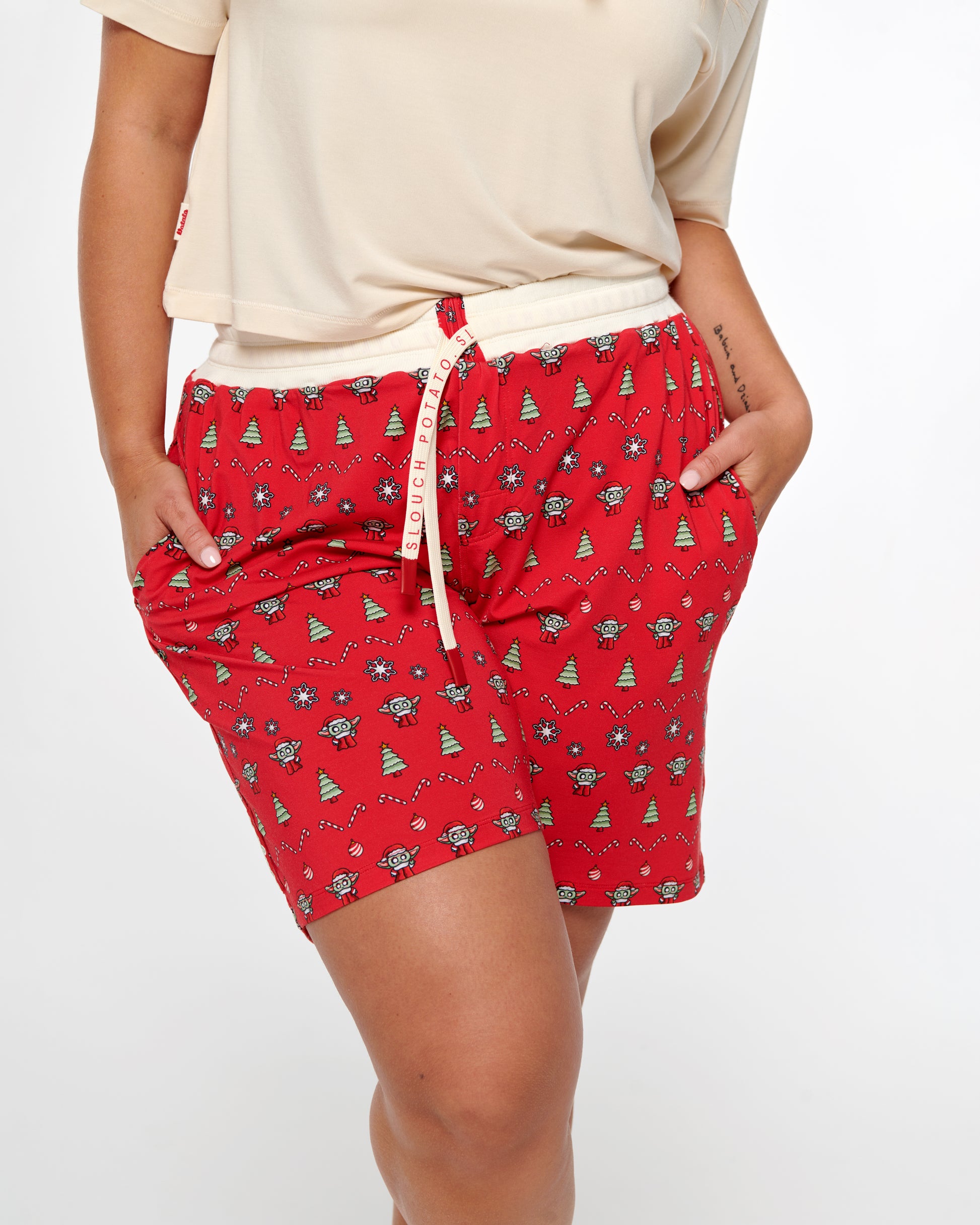 Women's Long Christmas Shorts 