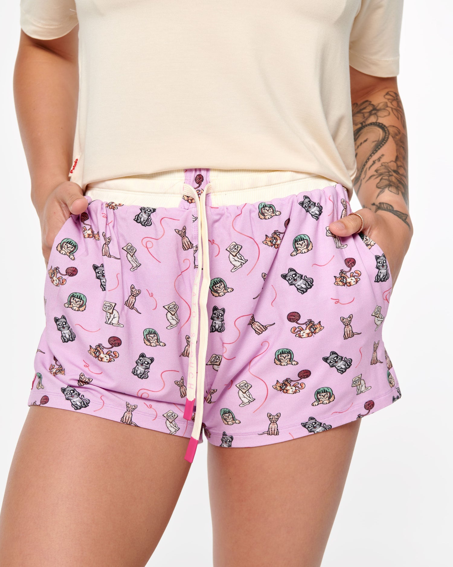 Snack Shorts- Cats
