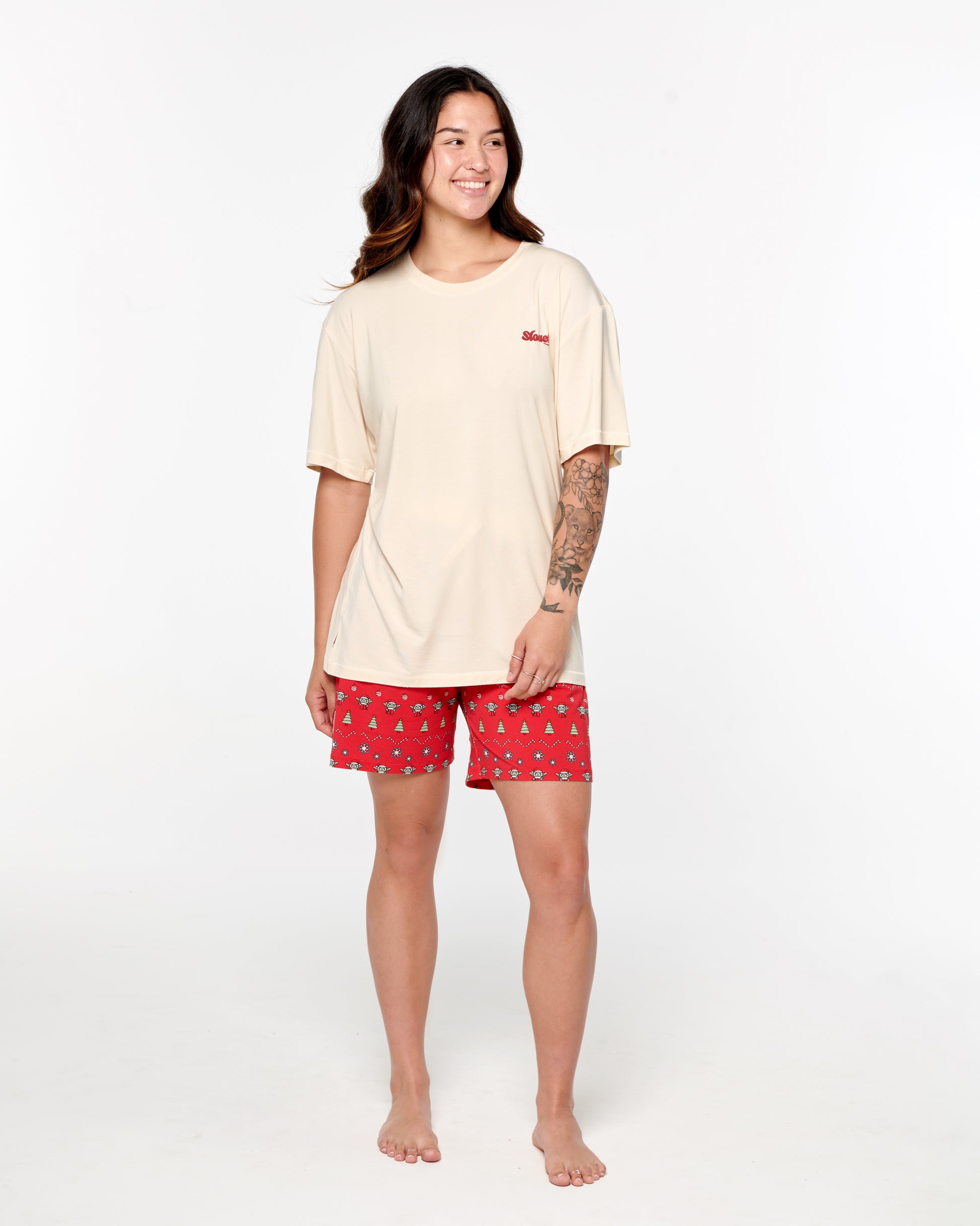 Women's Long Christmas Shorts 