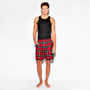 Mens Check Short