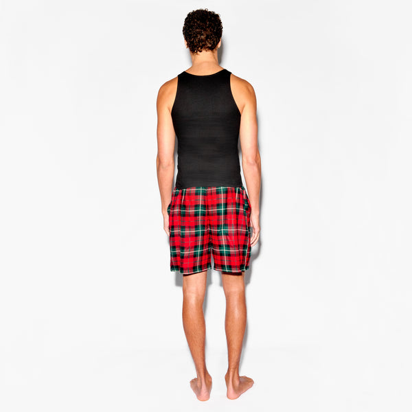 Mens Check Short 