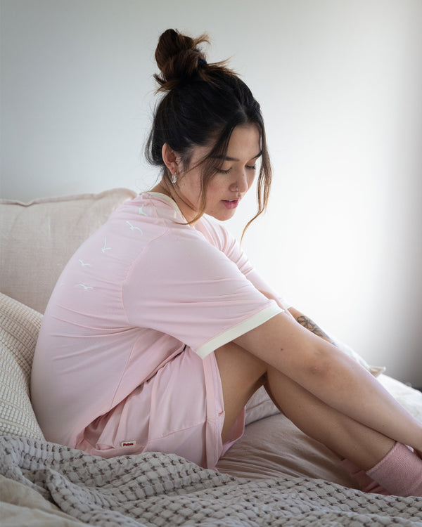 Retro Sleep Tee | Pink 